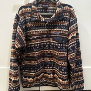 Patagonia Synchilla Jacket - Blue, Brown, Cream